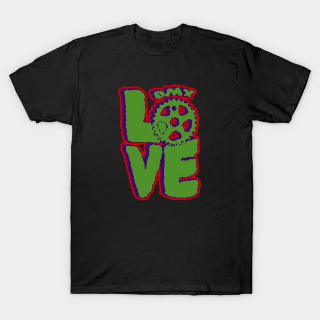 BMX LOVE graffiti T-Shirt by undergroundART